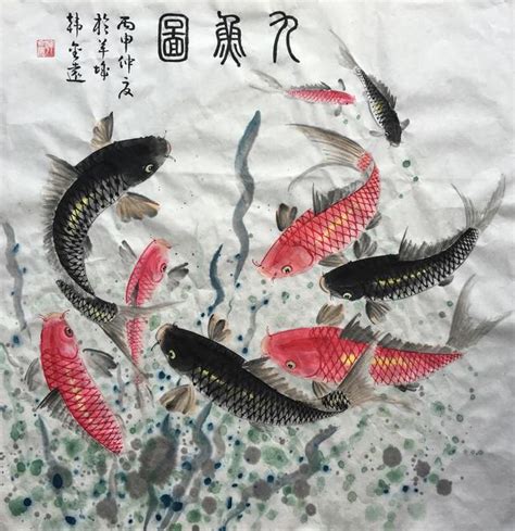 九魚|九魚圖寓意是什麼？有風水禁忌嗎？手把手教您旺運納財